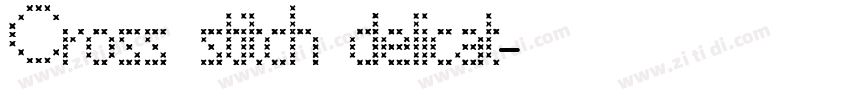 Cross stitch delicat字体转换